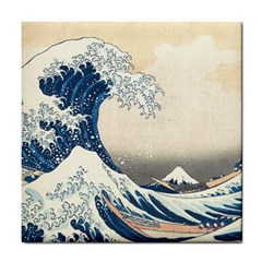 The Classic Japanese Great Wave Off Kanagawa By Hokusai Tile Coasters by PodArtist