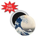 The Classic Japanese Great Wave off Kanagawa by Hokusai 1.75  Magnets (100 pack)  Front