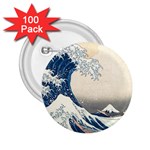 The Classic Japanese Great Wave off Kanagawa by Hokusai 2.25  Buttons (100 pack)  Front