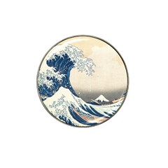 The Classic Japanese Great Wave Off Kanagawa By Hokusai Hat Clip Ball Marker by PodArtist