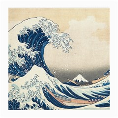 The Classic Japanese Great Wave Off Kanagawa By Hokusai Medium Glasses Cloth by PodArtist