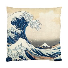 The Classic Japanese Great Wave Off Kanagawa By Hokusai Standard Cushion Case (one Side) by PodArtist