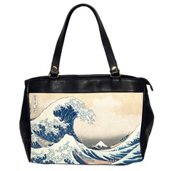 The Classic Japanese Great Wave Off Kanagawa By Hokusai Office Handbags (2 Sides)  by PodArtist