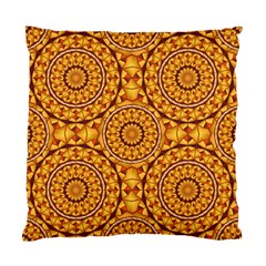 Golden Mandalas Pattern Standard Cushion Case (one Side) by linceazul