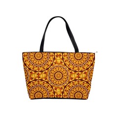 Golden Mandalas Pattern Shoulder Handbags by linceazul