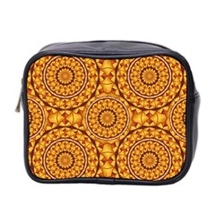 Golden Mandalas Pattern Mini Toiletries Bag 2-side by linceazul