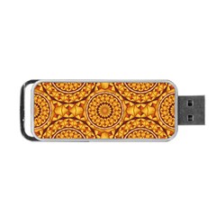 Golden Mandalas Pattern Portable Usb Flash (two Sides) by linceazul