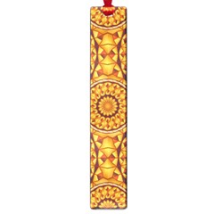 Golden Mandalas Pattern Large Book Marks by linceazul