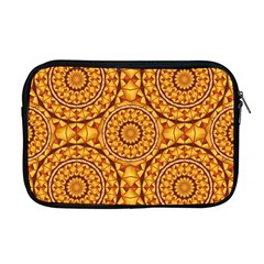 Golden Mandalas Pattern Apple Macbook Pro 17  Zipper Case by linceazul