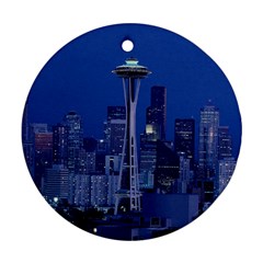 Space Needle Seattle Washington Ornament (round) by Nexatart