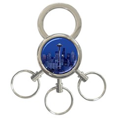 Space Needle Seattle Washington 3-ring Key Chains by Nexatart