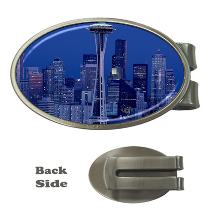 Space Needle Seattle Washington Money Clips (Oval) 