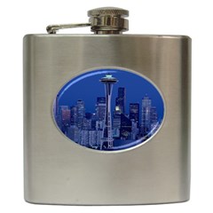 Space Needle Seattle Washington Hip Flask (6 Oz) by Nexatart