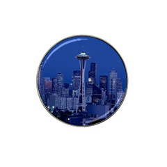 Space Needle Seattle Washington Hat Clip Ball Marker by Nexatart