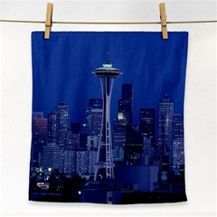 Space Needle Seattle Washington Face Towel by Nexatart