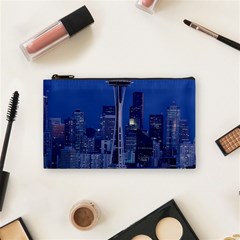 Space Needle Seattle Washington Cosmetic Bag (small)  by Nexatart