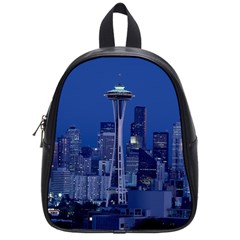 Space Needle Seattle Washington School Bag (small) by Nexatart