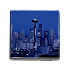 Space Needle Seattle Washington Memory Card Reader (square) by Nexatart