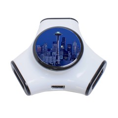 Space Needle Seattle Washington 3-port Usb Hub by Nexatart