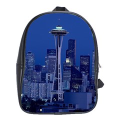 Space Needle Seattle Washington School Bag (xl) by Nexatart