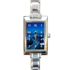 Plouzane France Lighthouse Landmark Rectangle Italian Charm Watch by Nexatart