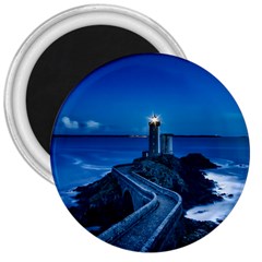 Plouzane France Lighthouse Landmark 3  Magnets by Nexatart