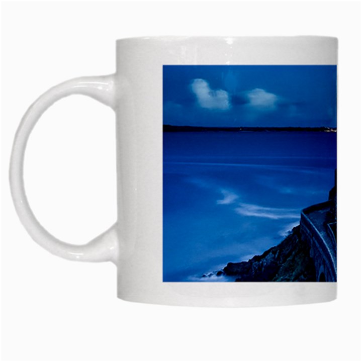 Plouzane France Lighthouse Landmark White Mugs