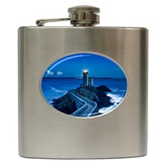 Plouzane France Lighthouse Landmark Hip Flask (6 oz)