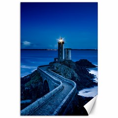 Plouzane France Lighthouse Landmark Canvas 12  x 18  