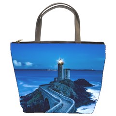 Plouzane France Lighthouse Landmark Bucket Bags by Nexatart