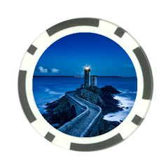 Plouzane France Lighthouse Landmark Poker Chip Card Guard (10 pack)