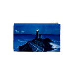 Plouzane France Lighthouse Landmark Cosmetic Bag (Small)  Back