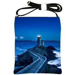 Plouzane France Lighthouse Landmark Shoulder Sling Bags by Nexatart