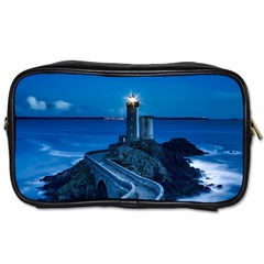 Plouzane France Lighthouse Landmark Toiletries Bags by Nexatart