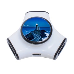 Plouzane France Lighthouse Landmark 3-port Usb Hub by Nexatart