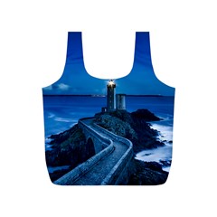 Plouzane France Lighthouse Landmark Full Print Recycle Bags (s)  by Nexatart