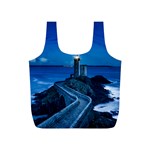 Plouzane France Lighthouse Landmark Full Print Recycle Bags (S)  Back