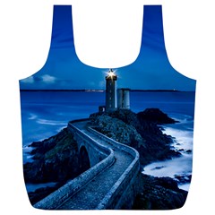 Plouzane France Lighthouse Landmark Full Print Recycle Bags (l)  by Nexatart