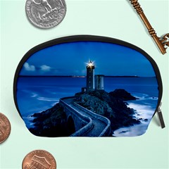 Plouzane France Lighthouse Landmark Accessory Pouches (large)  by Nexatart