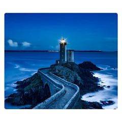 Plouzane France Lighthouse Landmark Double Sided Flano Blanket (small)  by Nexatart