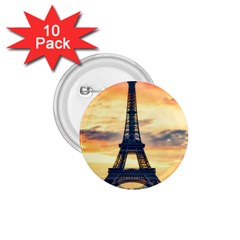 Eiffel Tower Paris France Landmark 1 75  Buttons (10 Pack) by Nexatart