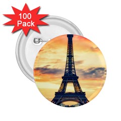 Eiffel Tower Paris France Landmark 2 25  Buttons (100 Pack)  by Nexatart