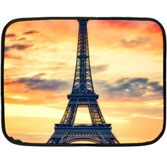 Eiffel Tower Paris France Landmark Double Sided Fleece Blanket (mini)  by Nexatart