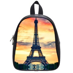 Eiffel Tower Paris France Landmark School Bag (small) by Nexatart