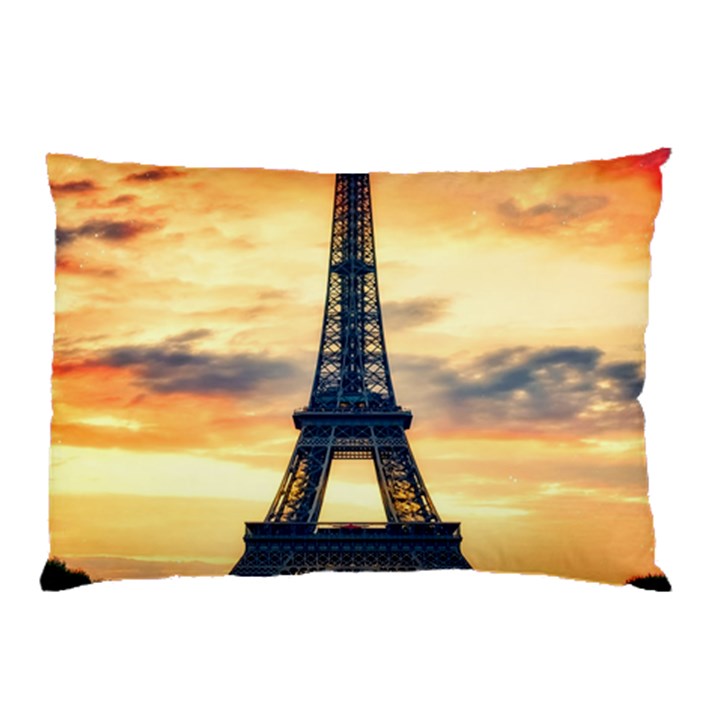 Eiffel Tower Paris France Landmark Pillow Case (Two Sides)