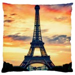 Eiffel Tower Paris France Landmark Large Cushion Case (One Side) Front