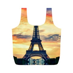 Eiffel Tower Paris France Landmark Full Print Recycle Bags (m)  by Nexatart