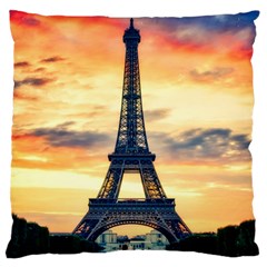 Eiffel Tower Paris France Landmark Standard Flano Cushion Case (one Side) by Nexatart