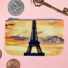 Eiffel Tower Paris France Landmark Large Coin Purse by Nexatart