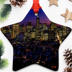 San Francisco California City Urban Ornament (star) by Nexatart